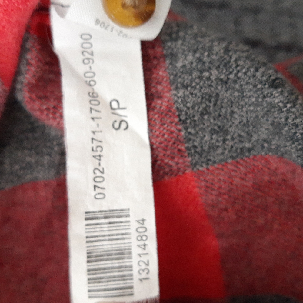 Bluenotes pink and grey, plaid flannel shirt - Picture 5 of 7